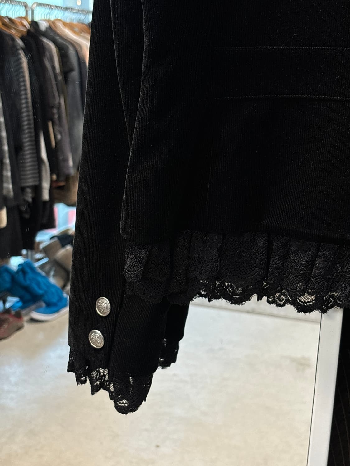 Jpn 코듀로이 레이스 자켓 상품이미지5