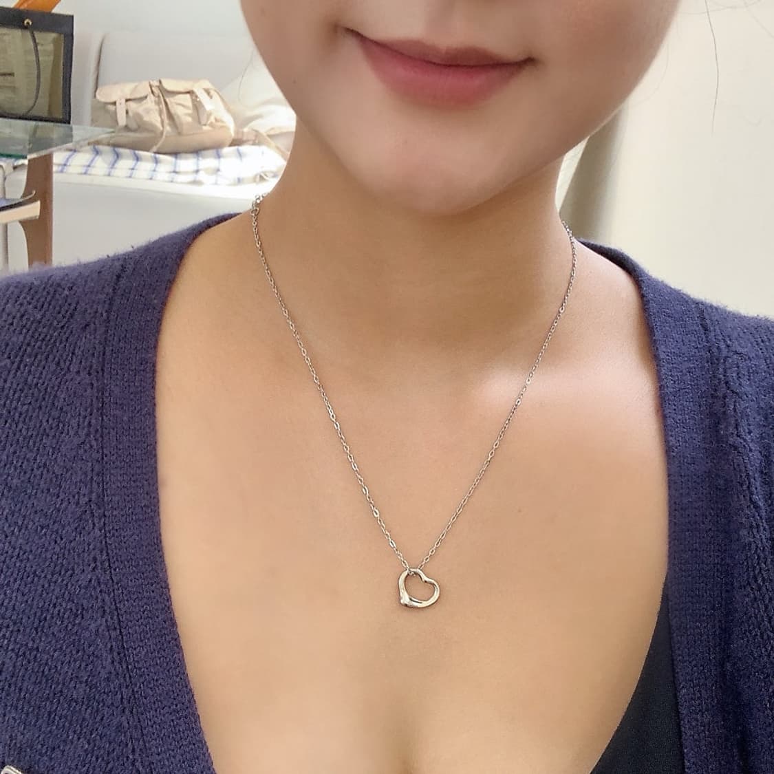 정품 티파니 오픈하트 목걸이 상품이미지8