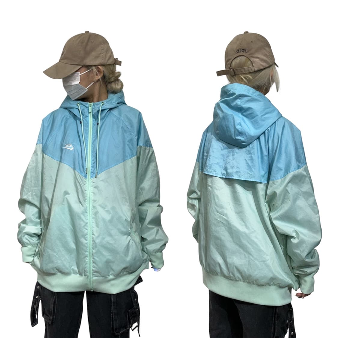 나이키 민트 윈드러너 빅 사이즈 오버핏 바람막이 트랙 자켓 XXL 상품이미지1