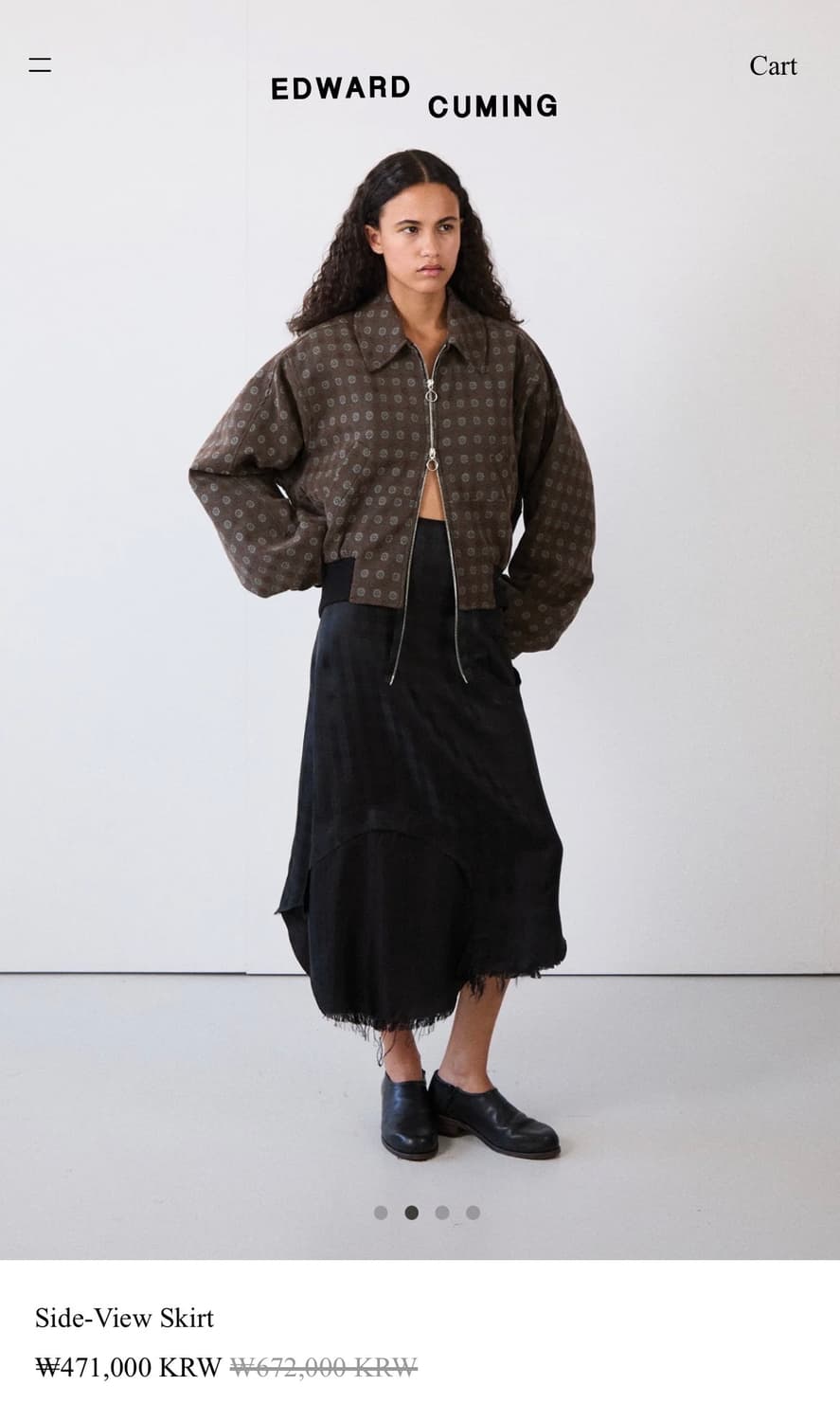 [0]에드워드 커밍 25fw Side-View 스커트 상품이미지5