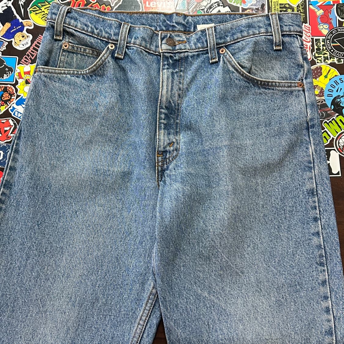 90s 리바이스 550 블루 진 데님 팬츠 34 상품이미지5