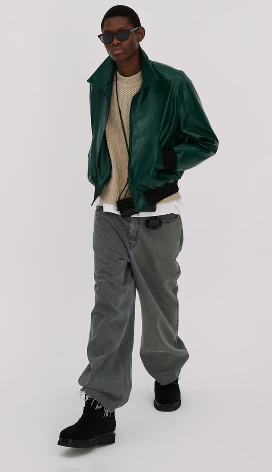 렉토 로우와이즈 와이드 데님진 상품이미지3