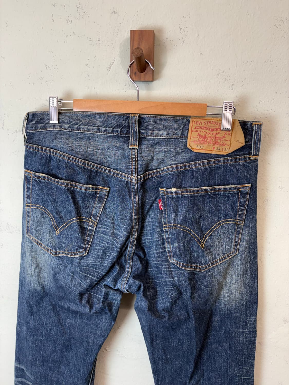 리바이스 501 빈티지 워싱 데님팬츠 상품이미지4
