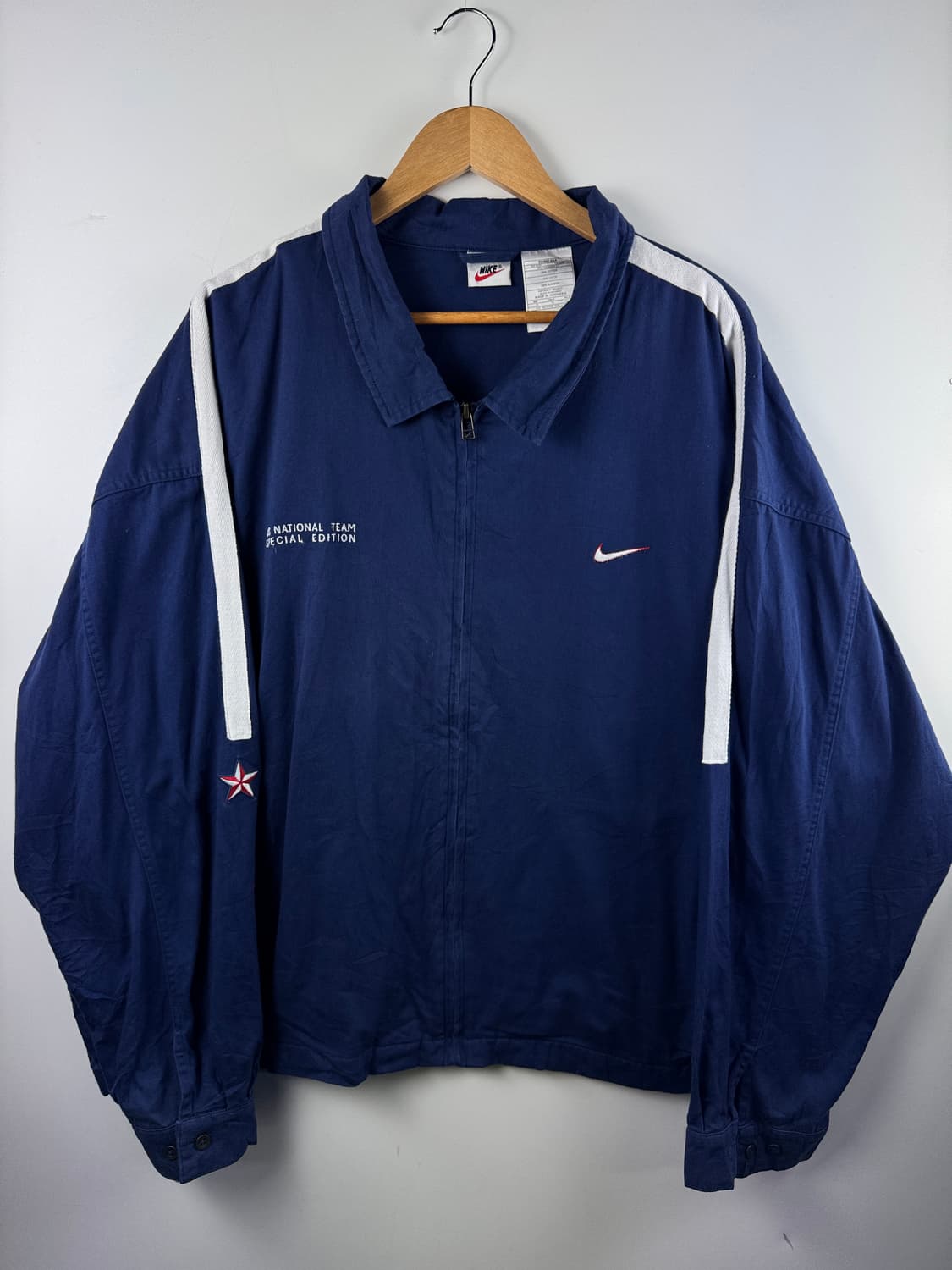 90S 나이키 U.S 올드스쿨 네이비 집업1747 상품이미지1