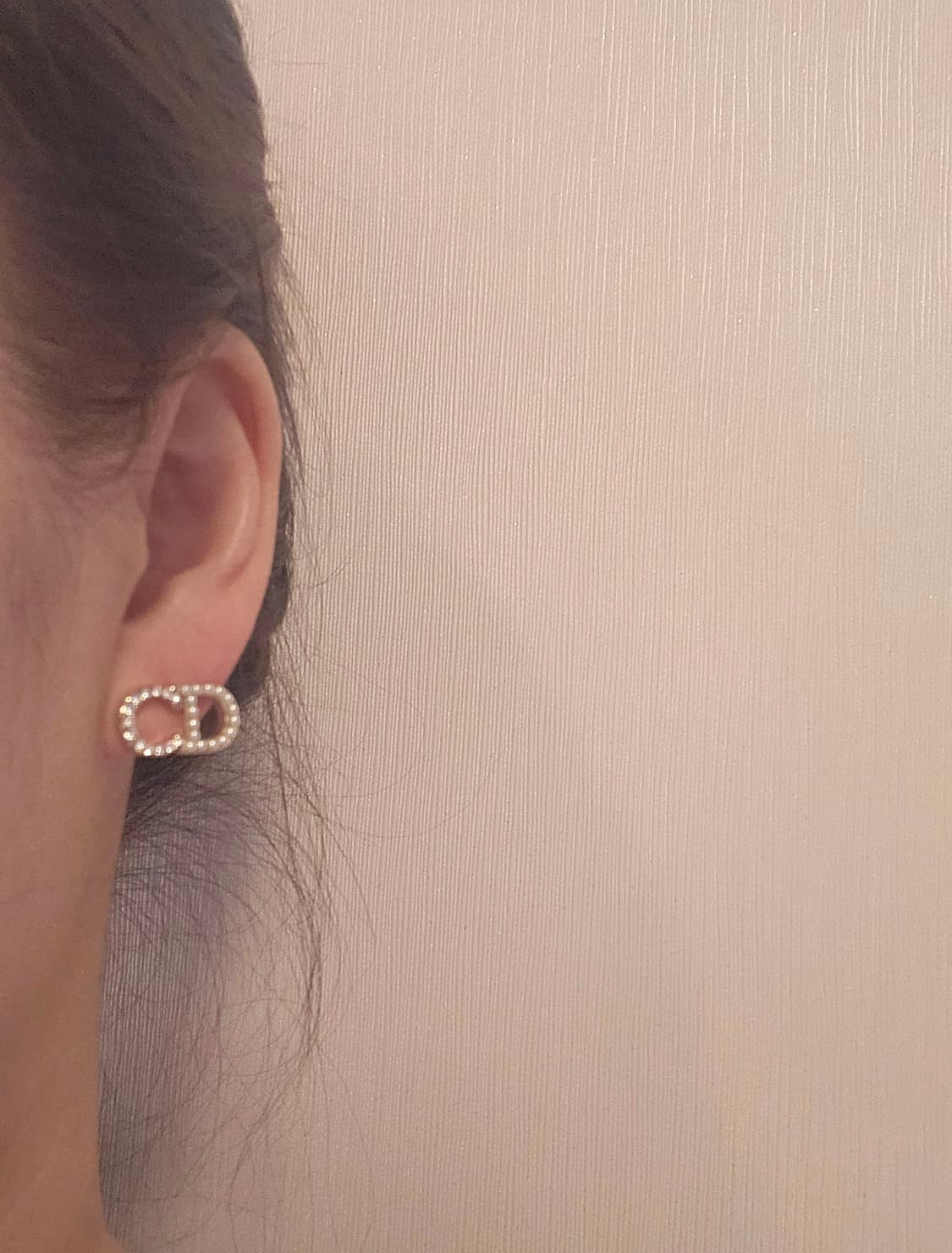 디올 진주 큐빅 은장 귀걸이 업사이클링 상품이미지7