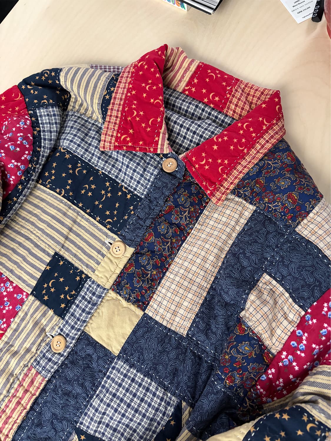 빈티지 패치워크 퀼팅 자켓  상품이미지4