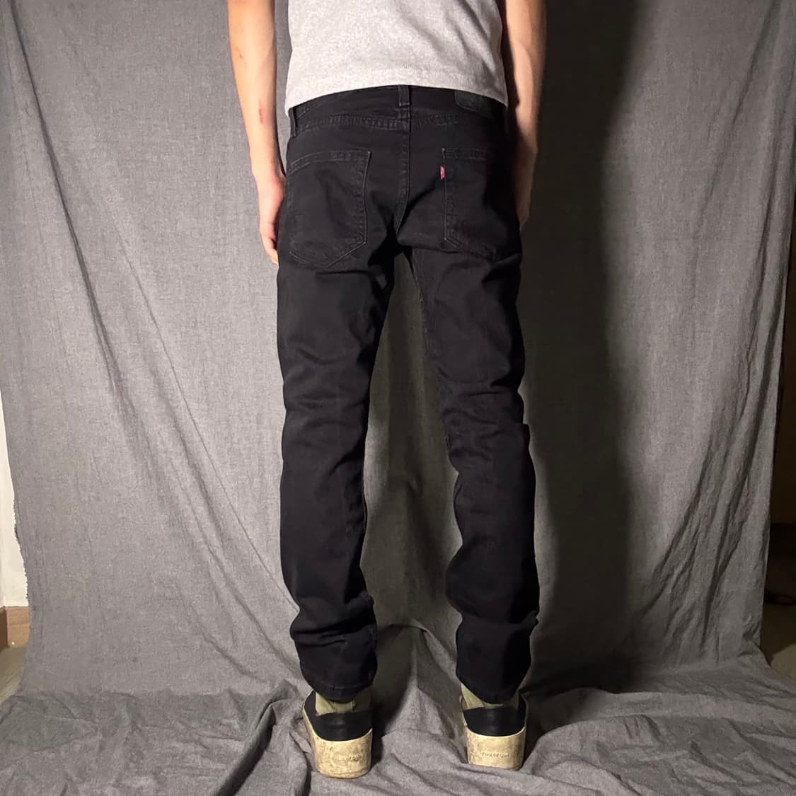 리바이스 502 블랙진 슬림핏 상품이미지4