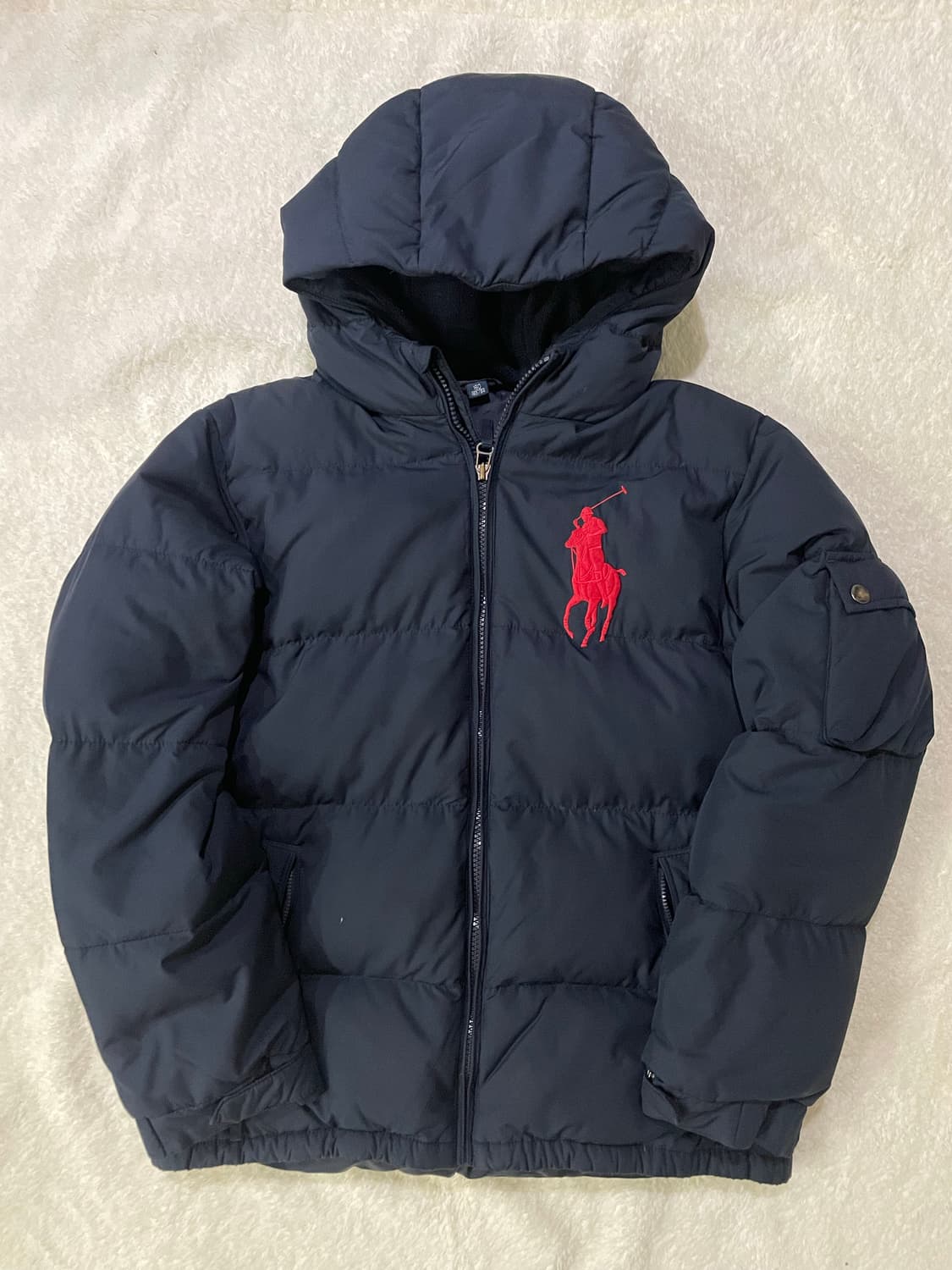 폴로 랄프로렌 레드 빅포니 패딩 네이비 상품이미지1