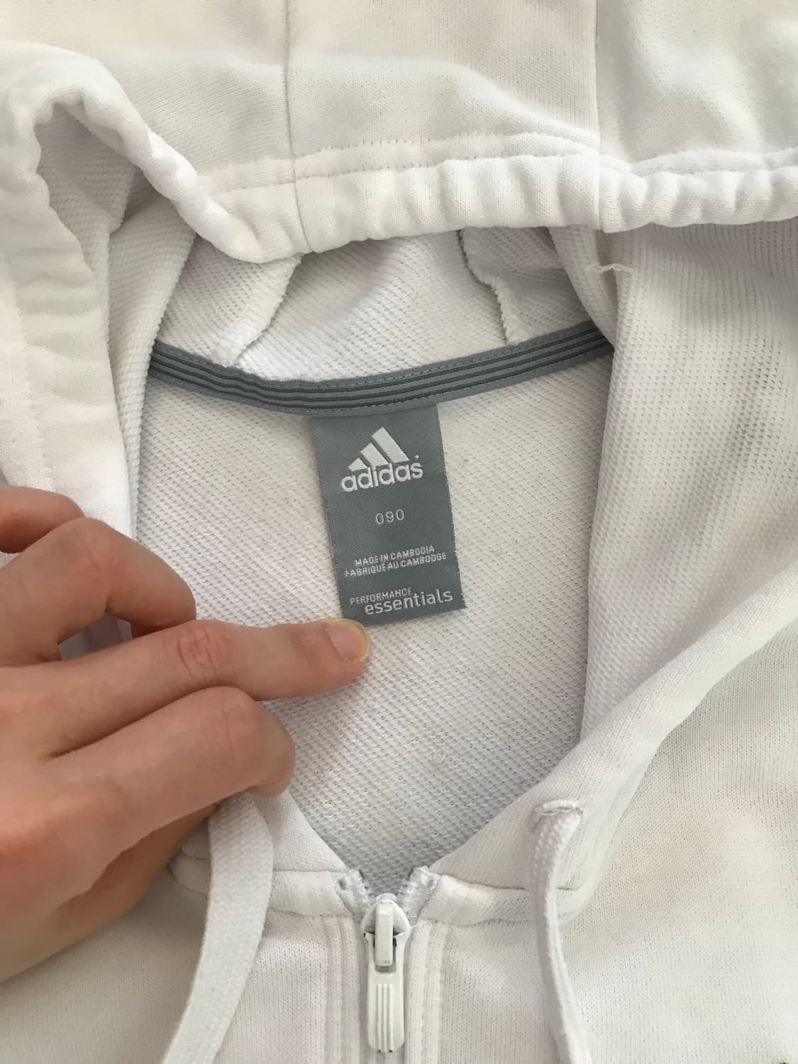 아디다스 올드스쿨 삼선로고 사이드라인 반팔 후드집업 상품이미지7