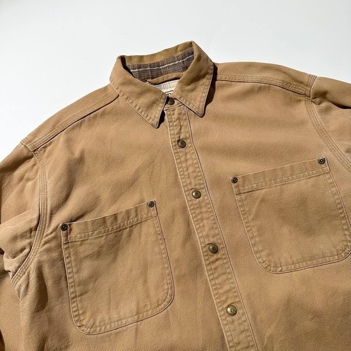 엘엘빈 덕 캔버스 체크 라이닝 워크 셔츠 상품이미지4