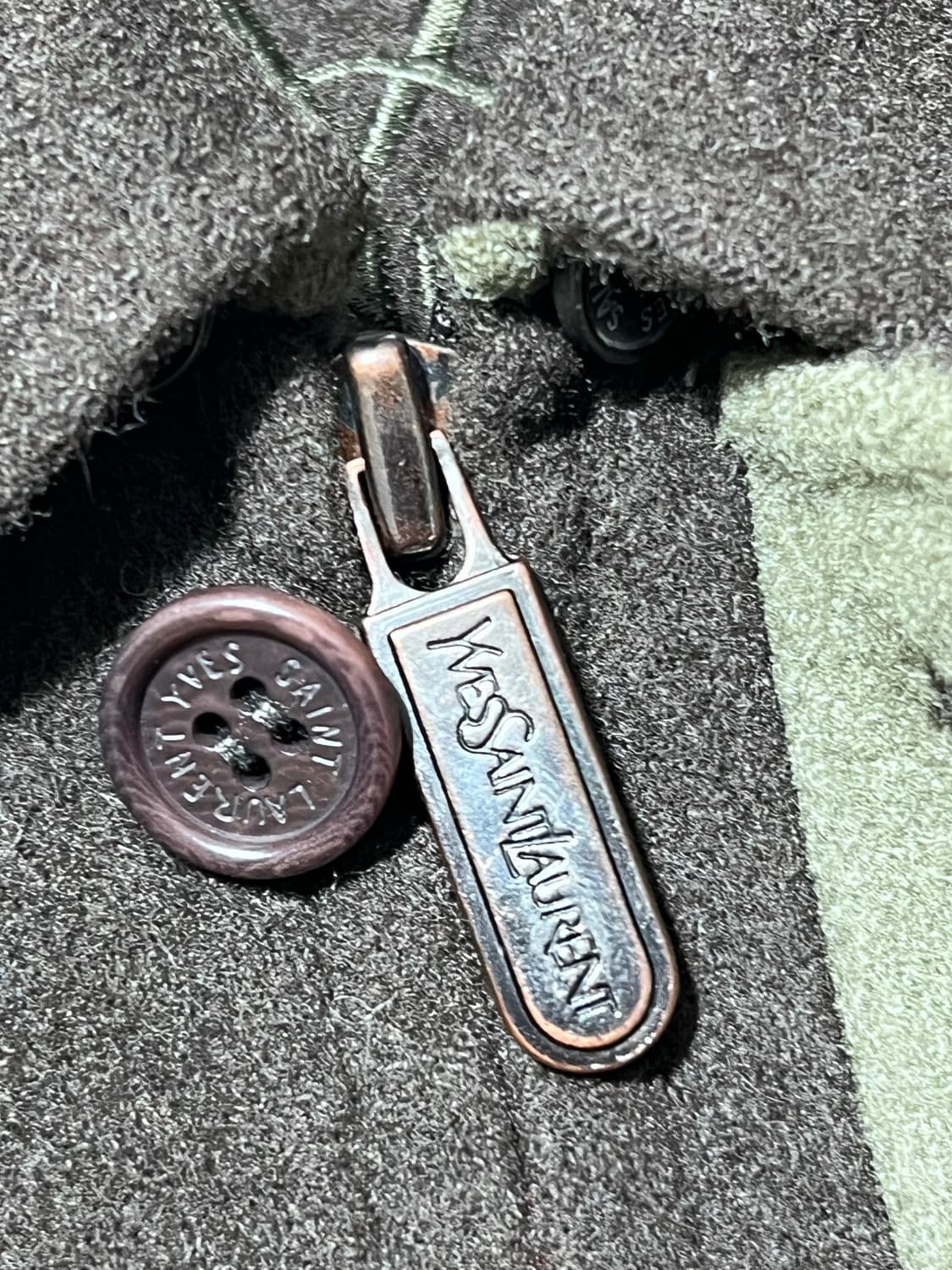 입생로랑 울 블루종 스윙탑 헤링턴 자켓 100 상품이미지5