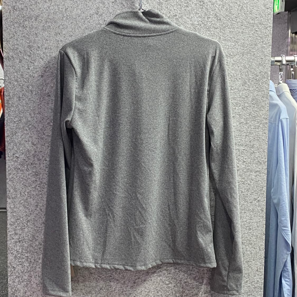 빈티지 프린팅 코튼 니트 집업 B3181 상품이미지3