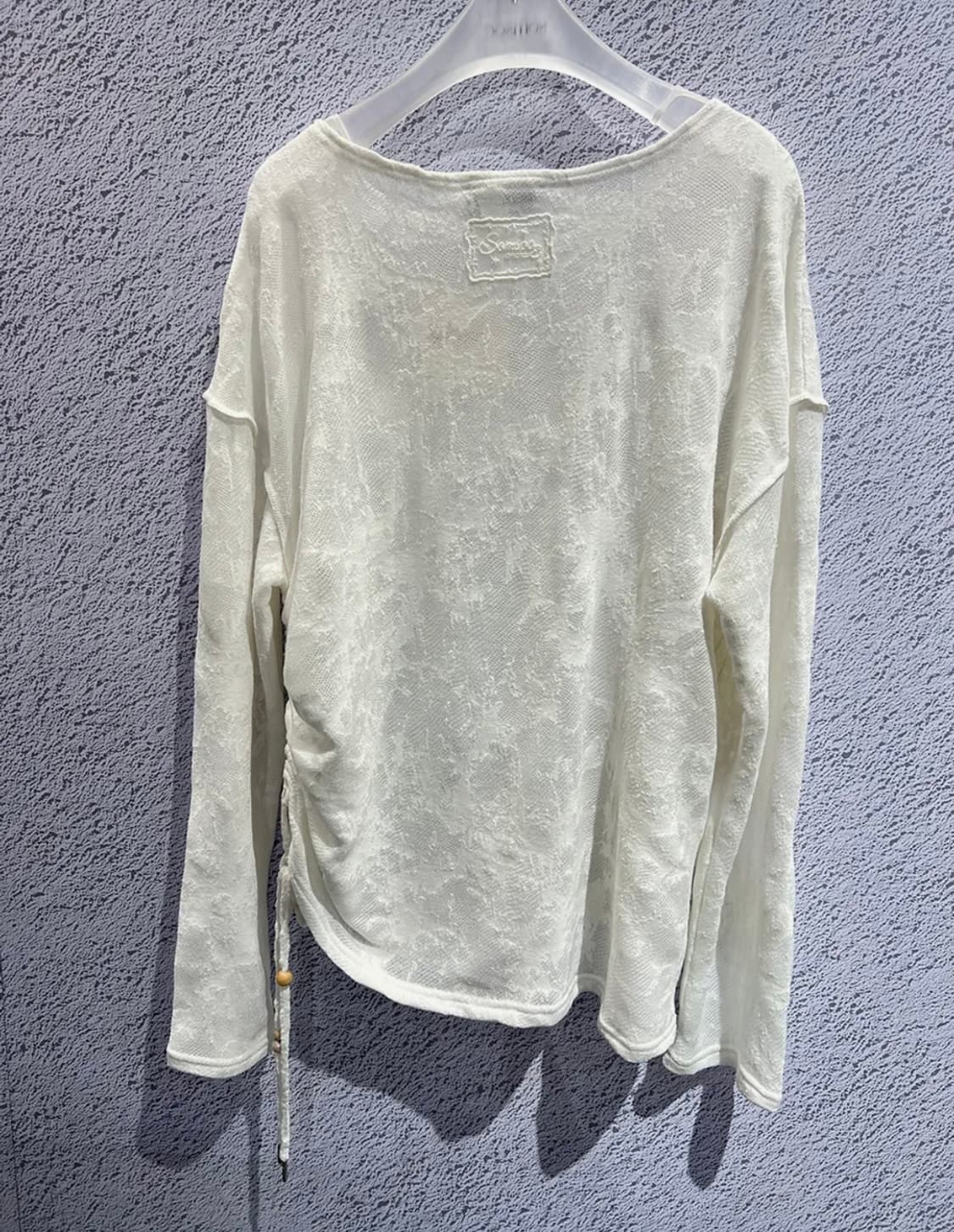 솜속 ANN BURNT KNITTED TOP_WHITE 상품이미지4