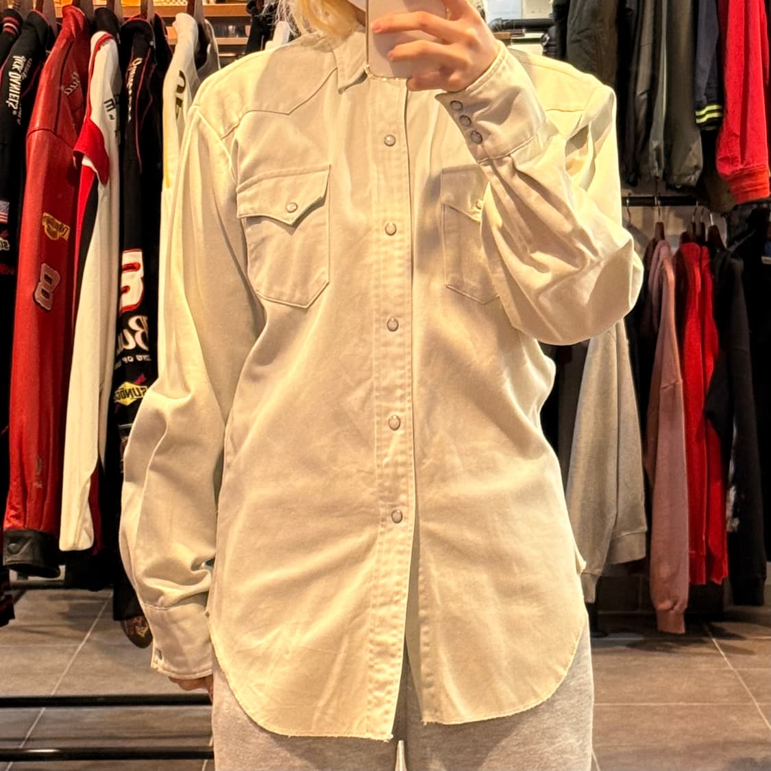 [NO.9] 리바이스 아이보리 셔츠 상품이미지1