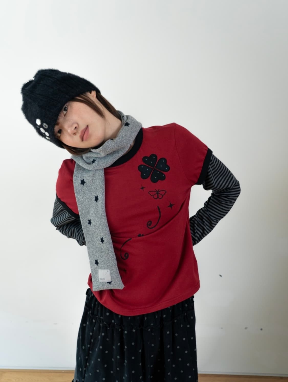 바우프 버튼 플러피 비니 상품이미지3