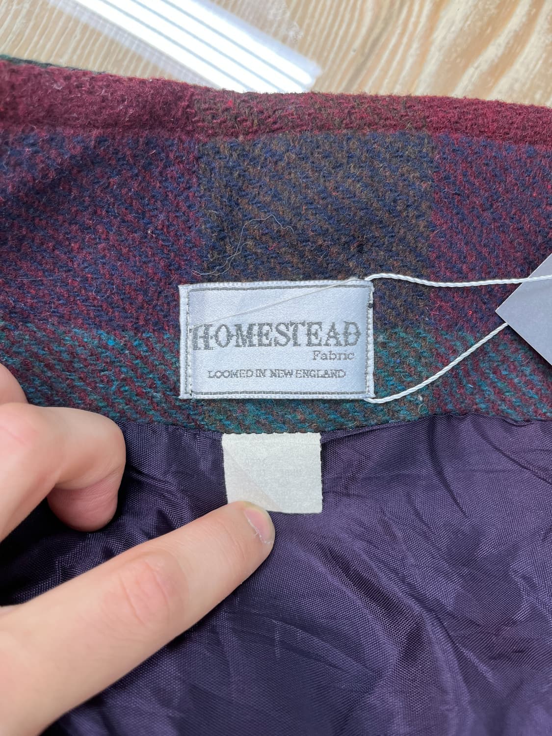 Jofeld 90’s USA 패치워크 더플 코트 상품이미지9