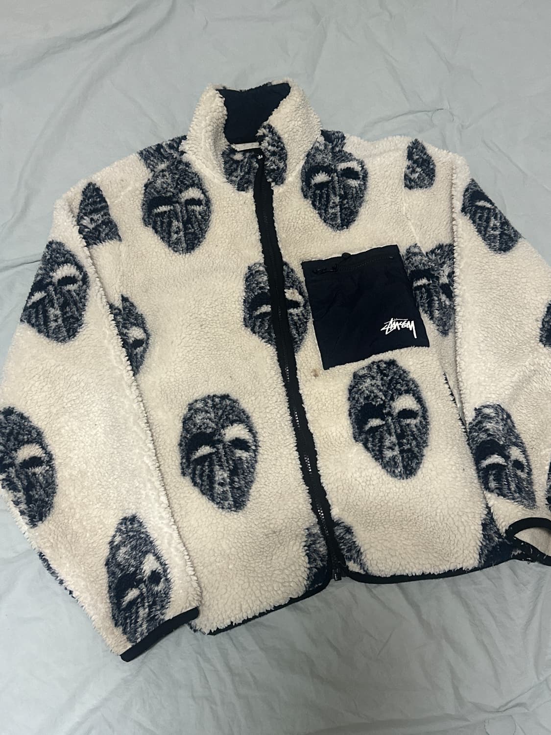 스투시 마스크 쉐르파 자켓  상품이미지1