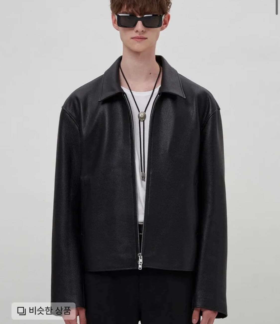 [m] 도프제이슨 카우하이드 세미오버 싱글 라이더 자켓 상품이미지1