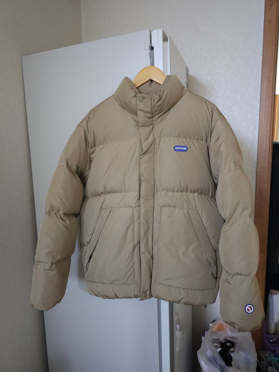 OUTDOOR 아웃도어 다운패딩 베이지 상품이미지1