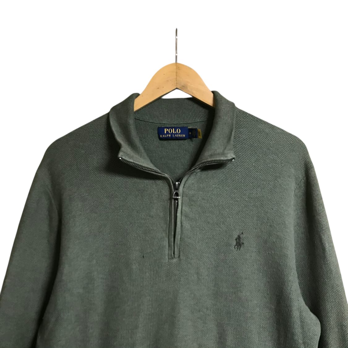 폴로 랄프로렌 큐알정품 반집업니트 상품이미지1