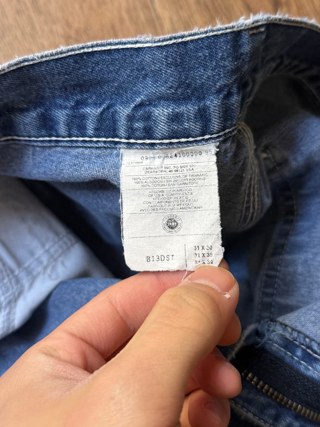 [31]칼하트 USA 디스트로이드 디테일 싱글니 데님 팬츠 상품이미지7