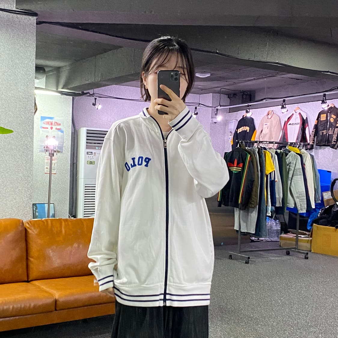 폴로 랄프로렌 이니셜 아치로고 화이트 져지 B4583 상품이미지1