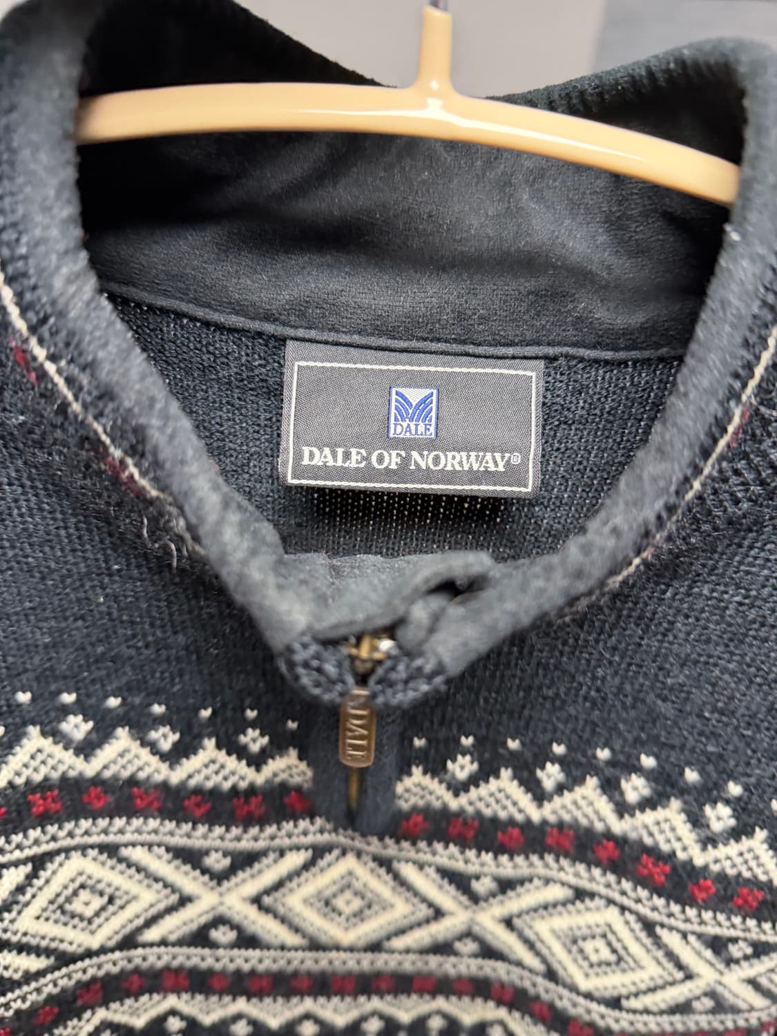 데일 오브 노르웨이 울 100% 페어아일 노르딕 하프집업 니트 상품이미지3