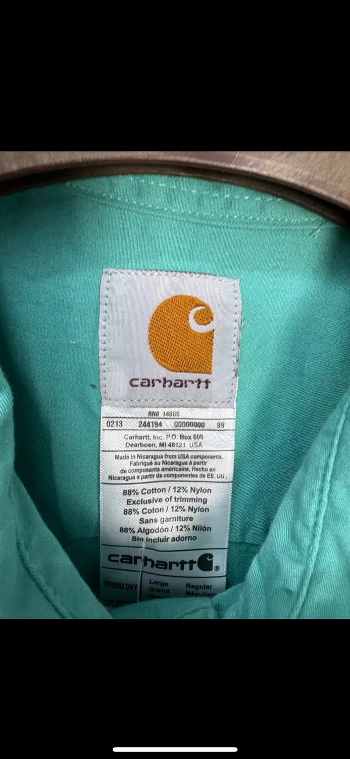 칼하트 패치로고 워크웨어 민트셔츠 H1490 상품이미지5