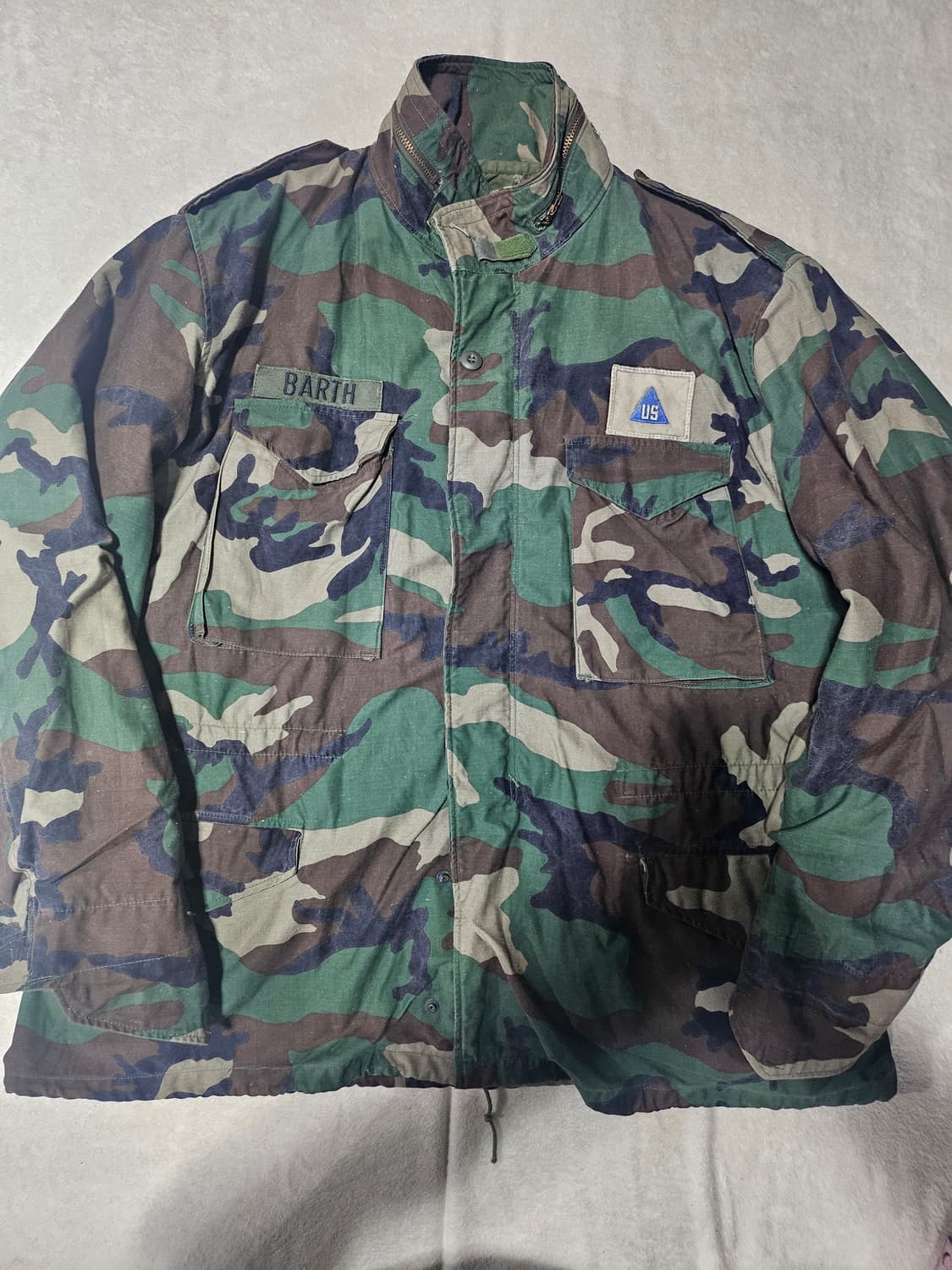 80s 미군오리지날 우드랜드 M65 필드자켓 셋 황동지퍼XL 상품이미지1