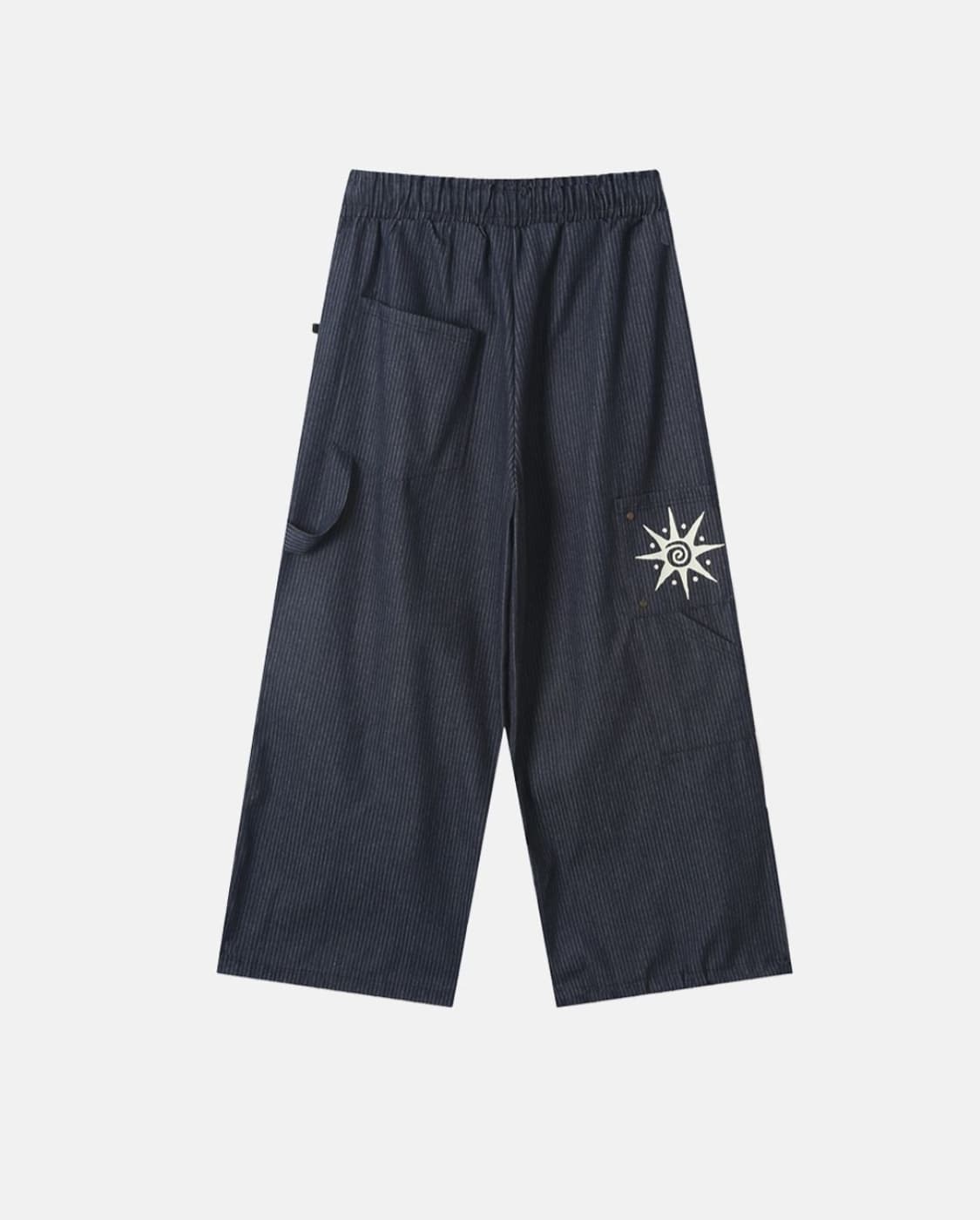 스트라이프 백포인트 핀턱 팬츠 상품이미지2