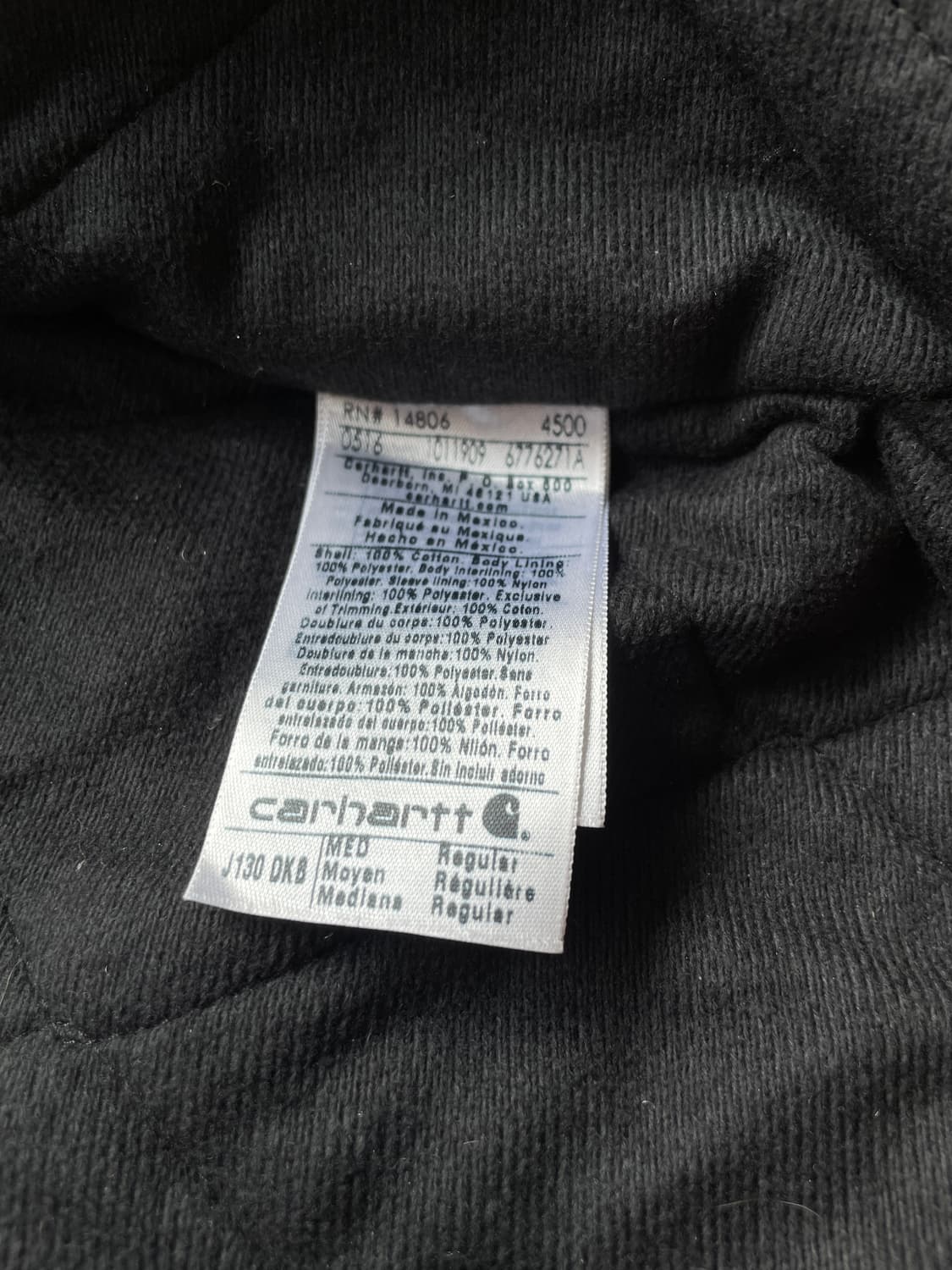 칼하트 j130 DKB 선페이딩 다크 브라운 액티브 자켓 샌드스톤 상품이미지9