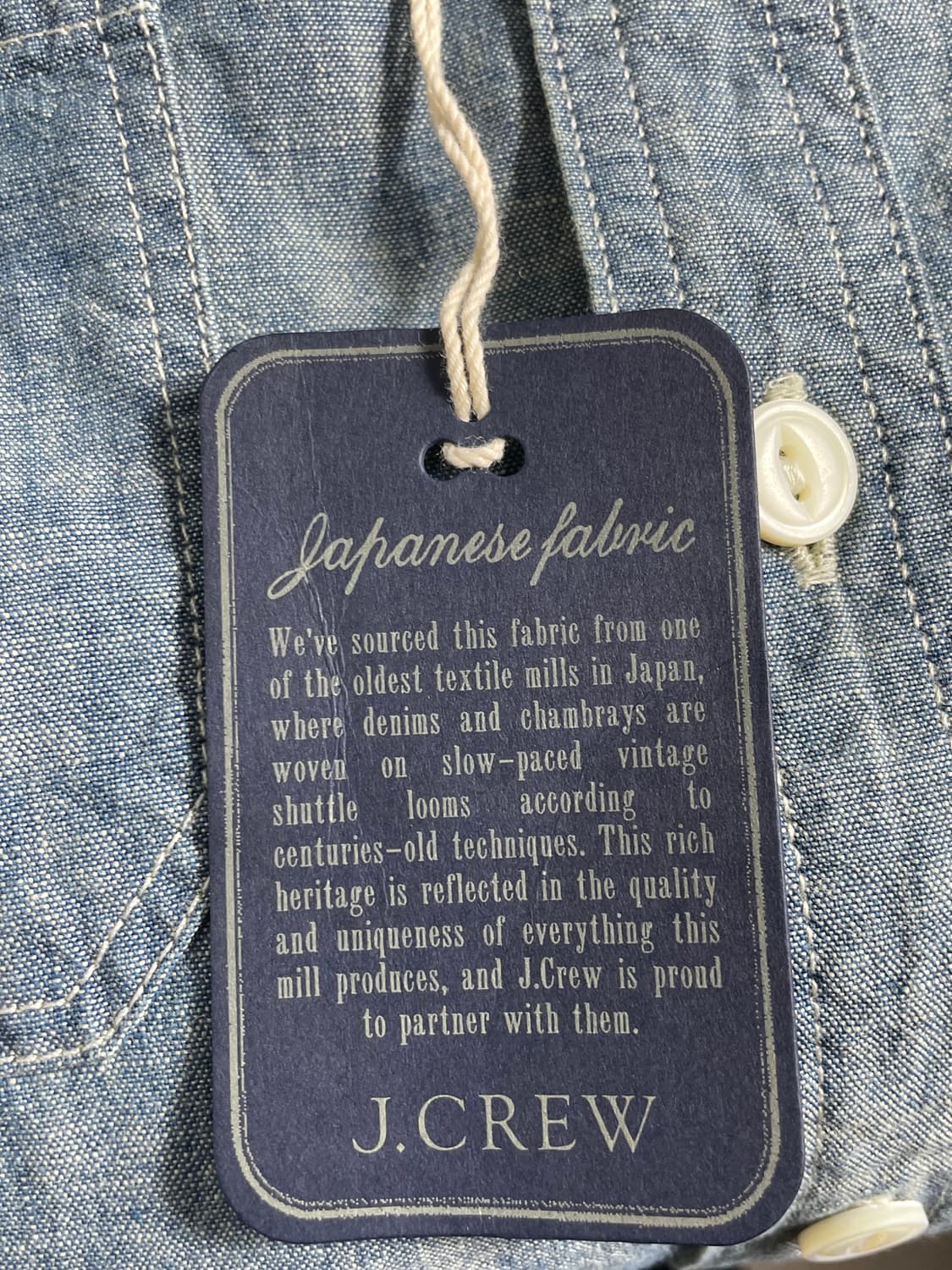 J.Crew 스포팅 굿즈라인 데님 셔츠 상품이미지3