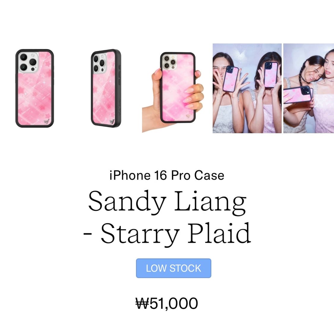 와일드플라워 16프로 샌디리앙 sandy liang 케이스 상품이미지2