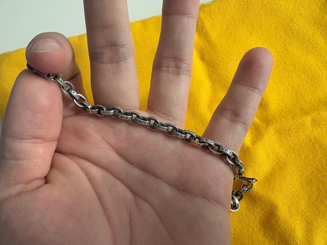 크롬하츠 페이퍼체인 팔찌 6.5인치 상품이미지4