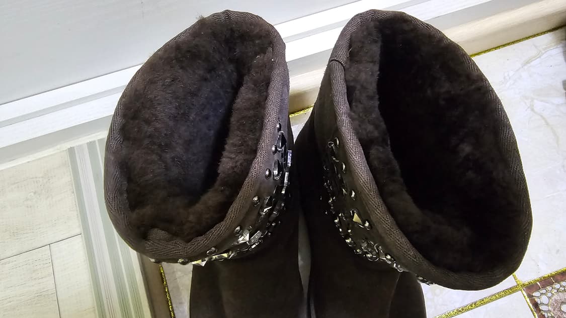 유일매물 희귀 새상품급 빈티지 UGG)오리지널 어그 스터드 무스탕 부츠 상품이미지5