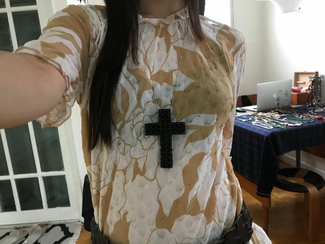 vintage pattern top 상품이미지2