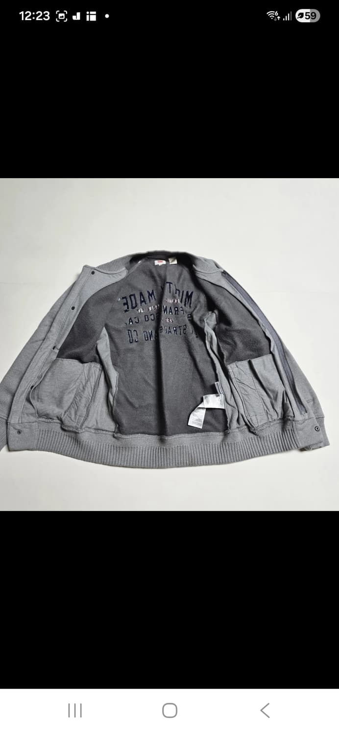 리바이스 Levi’s 그레이 집업 점퍼 (M)95~100 상품이미지3