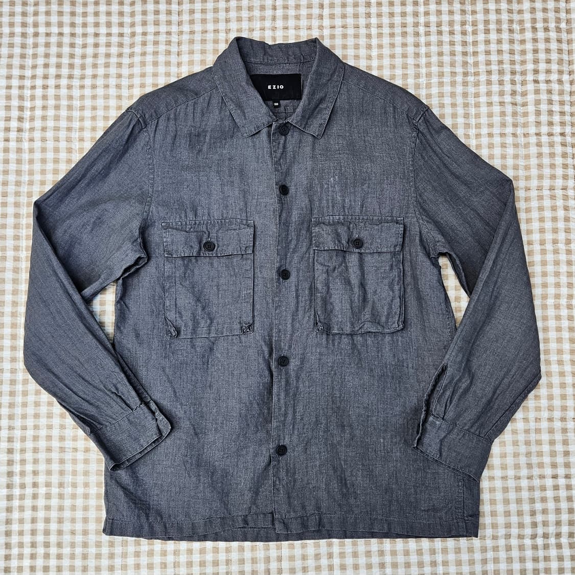 이지오 마100 셔츠형 자켓  남자100 상품이미지2