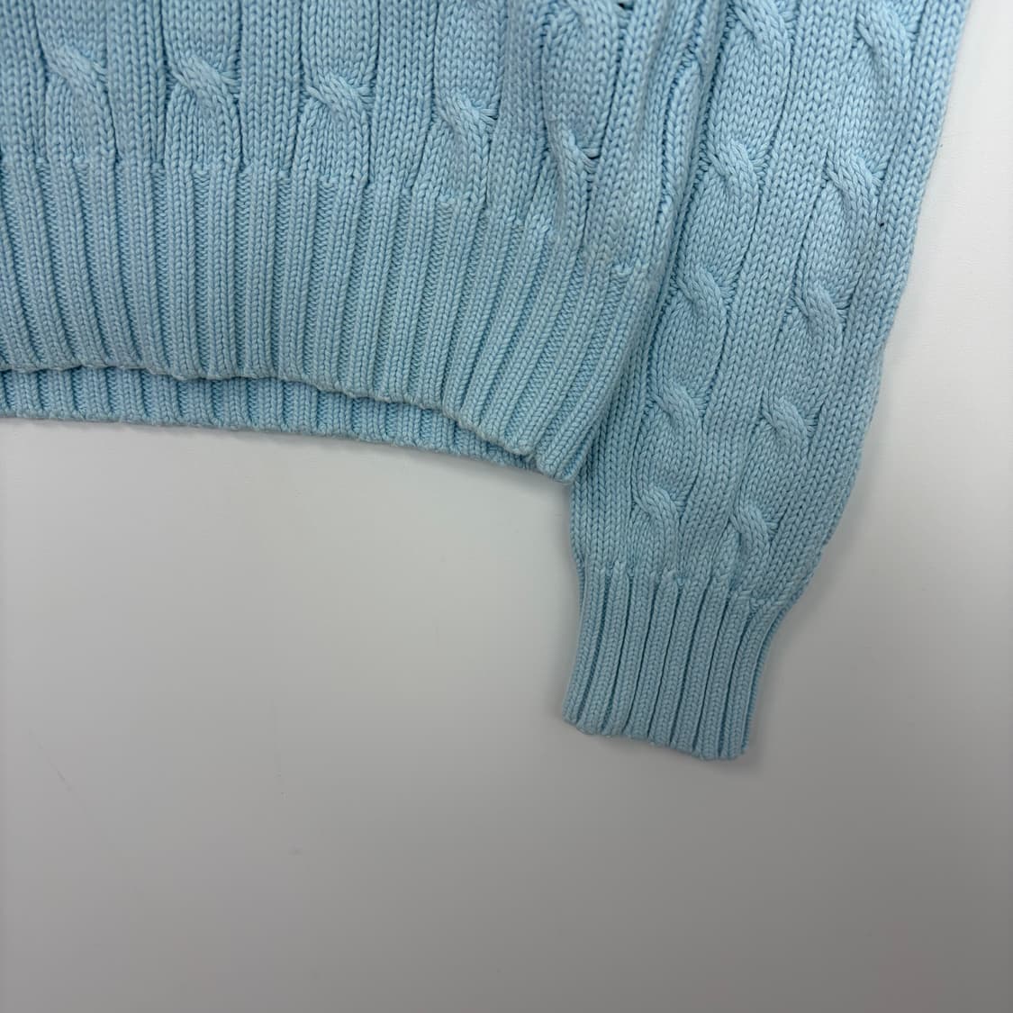 폴로 랄프로렌 브이넥 꽈배기 니트 티셔츠 상품이미지4