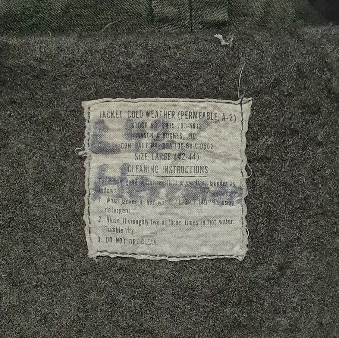 usn A2 덱자켓 60s L (105) us navy 상품이미지8