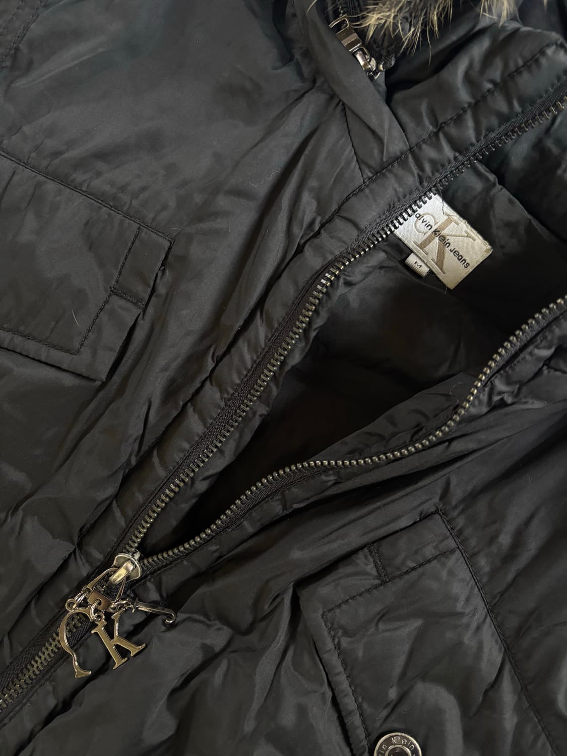 캘빈클라인 빈티지 야상 숏패딩 상품이미지4