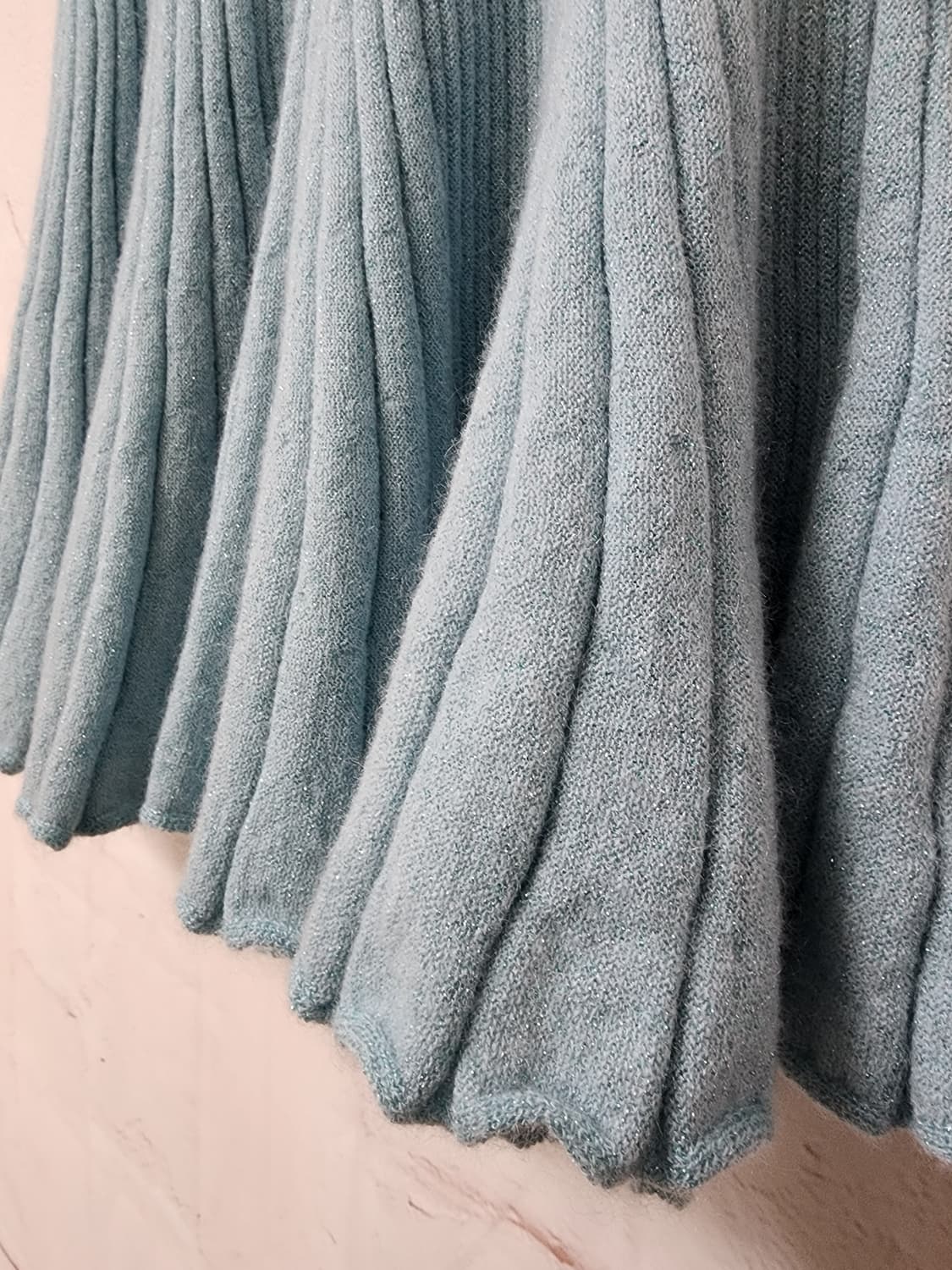 랑방 모헤어 골지 롱 스커트 상품이미지5