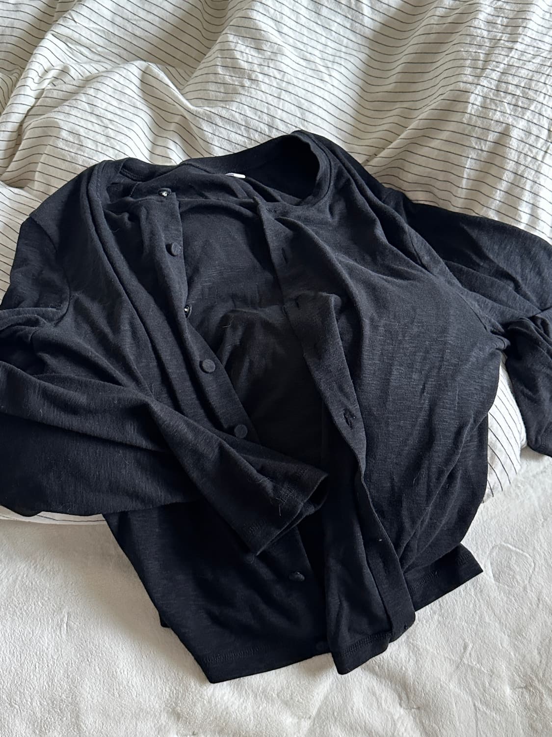 les 가디건 블랙 1 상품이미지2