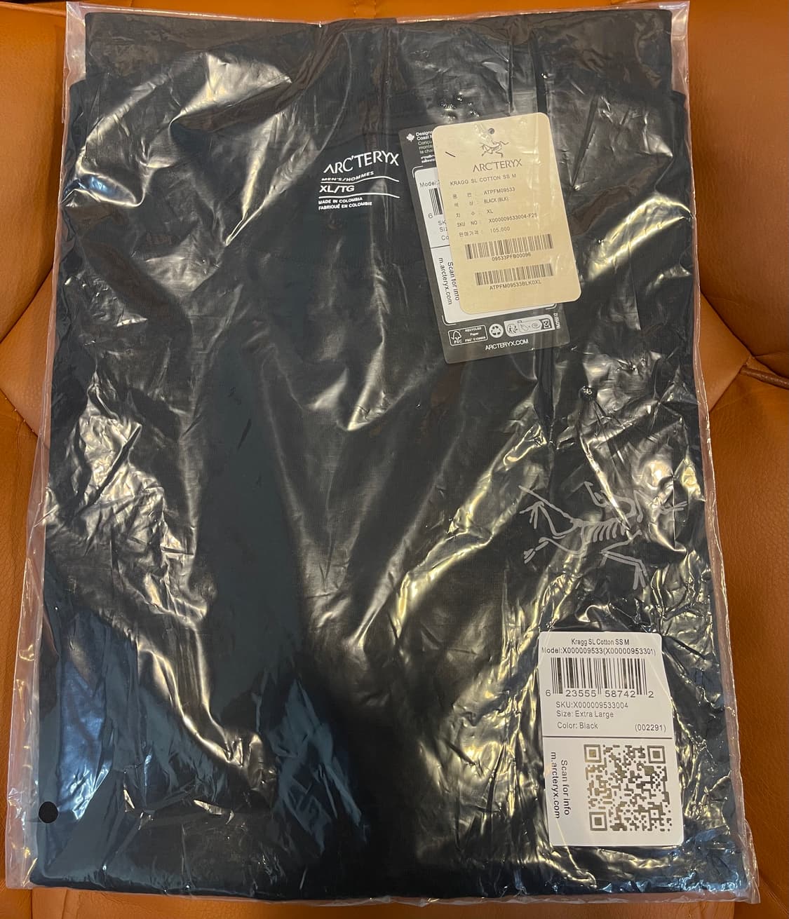 [새상품/정품] 아크테릭스 크래그 코튼 반팔티 (블랙 / XL) 상품이미지3