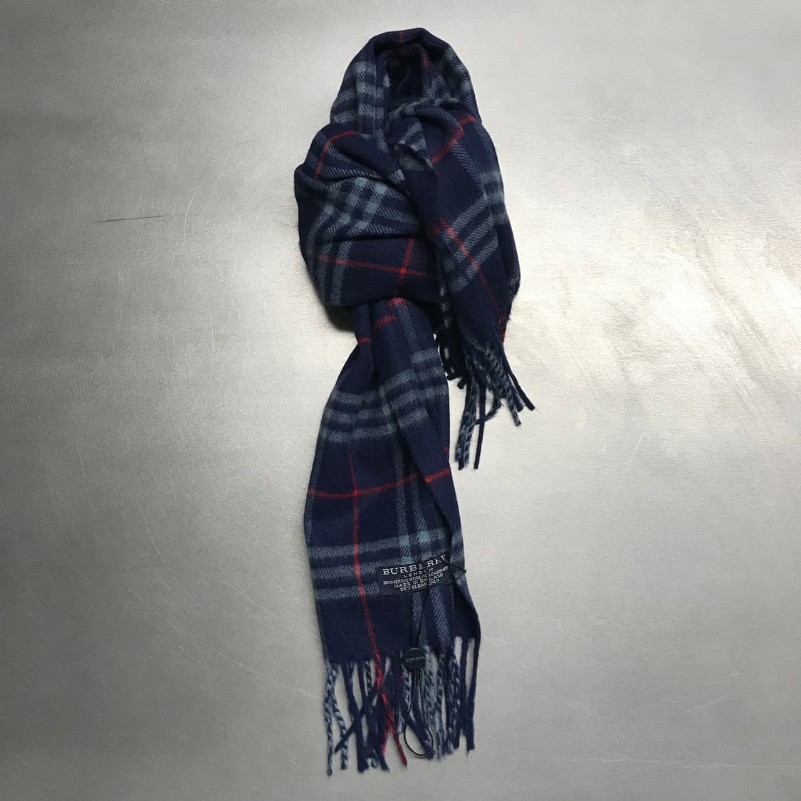 버버리 정품 메리노/캐시미어 머플러 네이비 상품이미지1