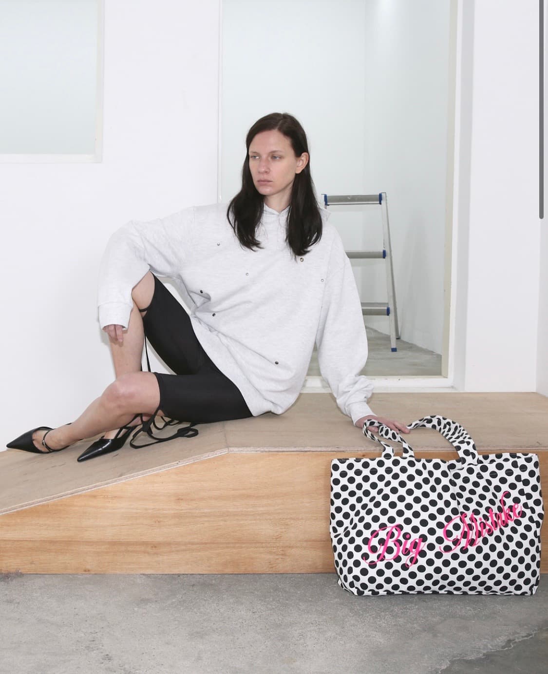 [저스트 하우스] DOT PATTERN BIG TOTE BAG 상품이미지3