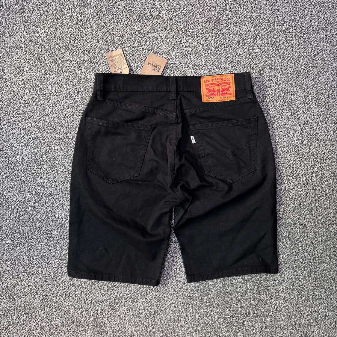Levis 리바이스 505 화이트탭 데님 쇼츠 블랙 (30) 상품이미지1
