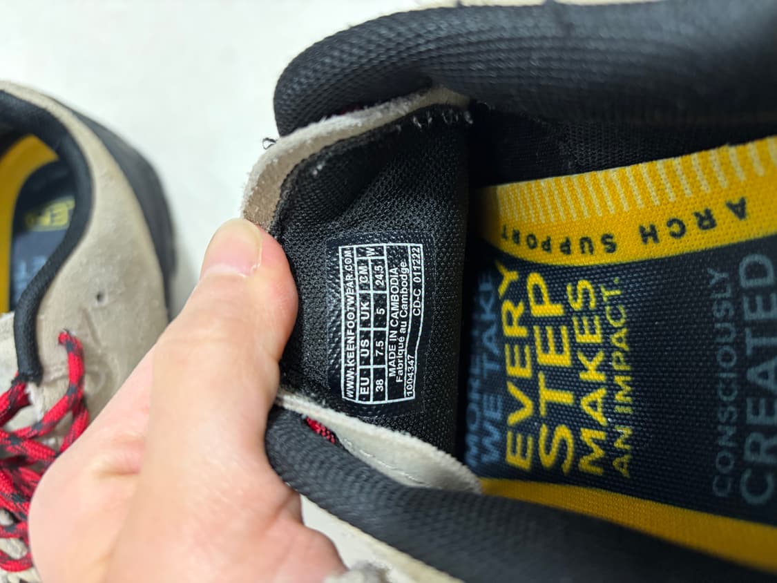 Keen 킨 재스퍼 스웨이드 스니커즈 실버 밍크 245 상품이미지3