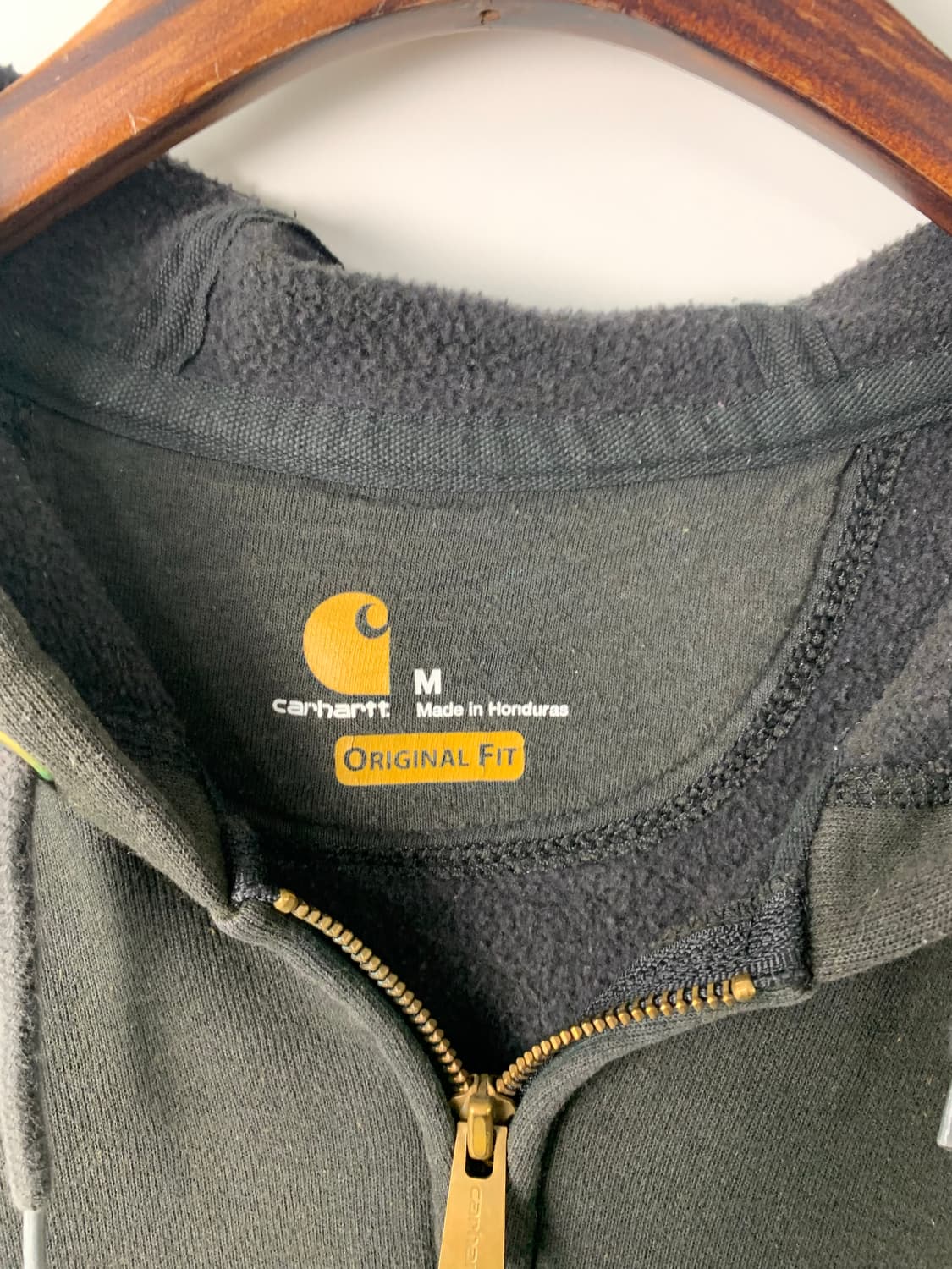 칼하트 자수로고 블랙 써멀 후드집업  상품이미지6