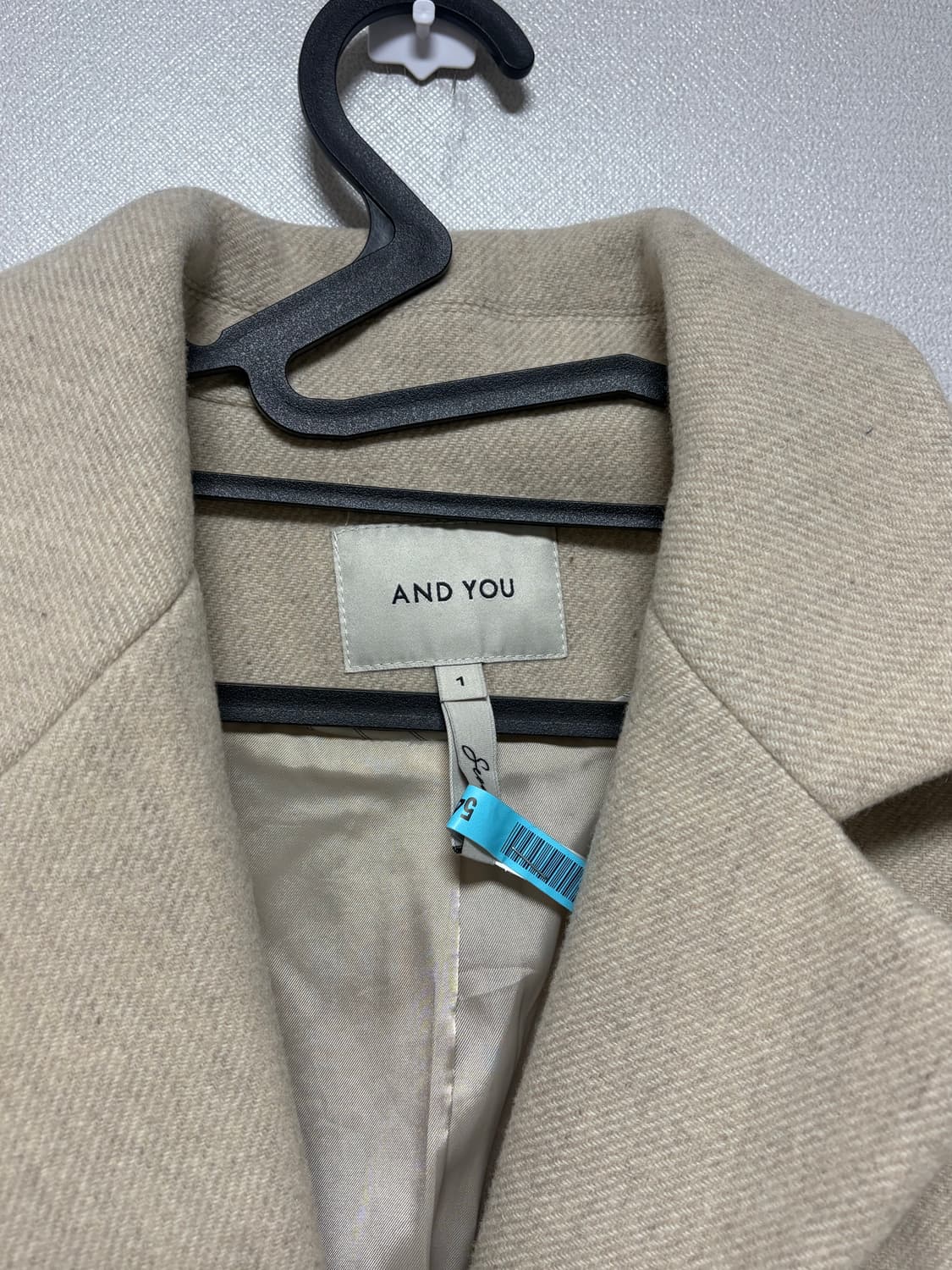 앤유 andyou 옥수 자켓 오트밀 앤유자켓 앤유코트 상품이미지4